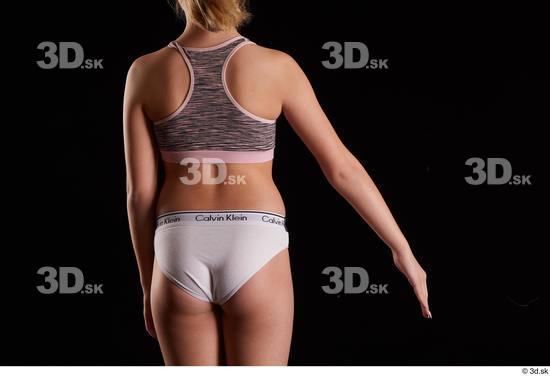 Woman White Slim Female Studio Poses