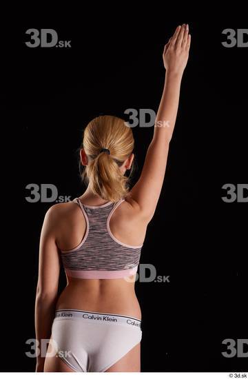 Woman White Slim Female Studio Poses