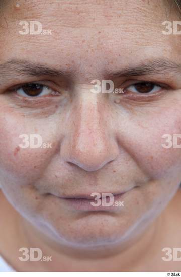 Face Nose Woman White Casual Chubby Street photo references