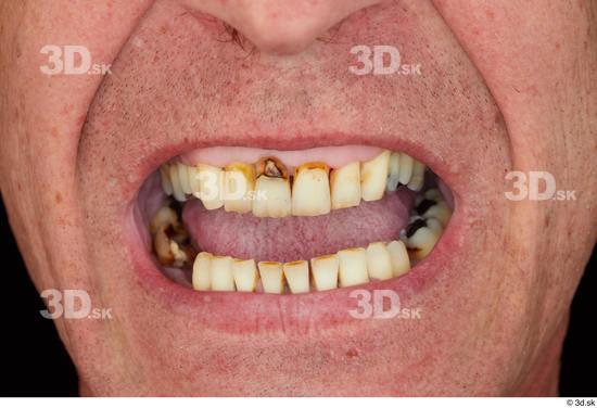 Teeth Man White Average Studio photo references