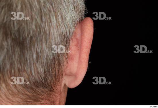 Ear Man White Average Studio photo references