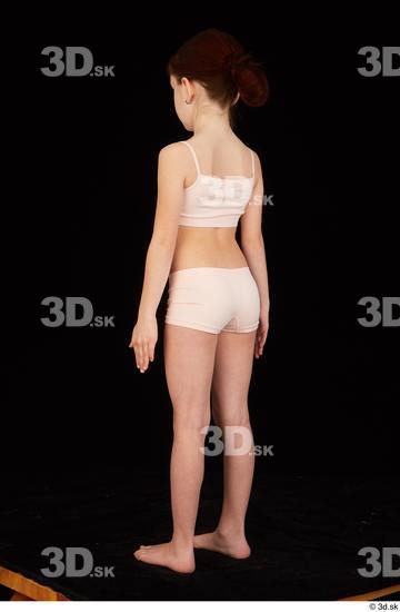 Whole Body Woman Underwear Slim Standing Studio photo references