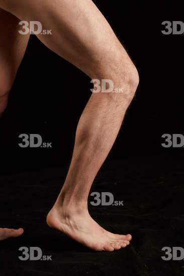 Calf Man White Nude Slim Studio photo references