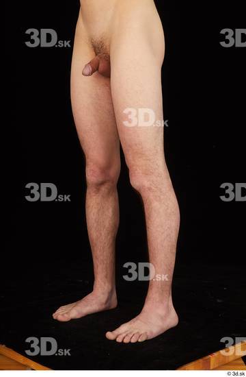 Leg Man White Nude Slim Studio photo references