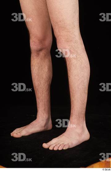 Calf Man White Nude Slim Studio photo references