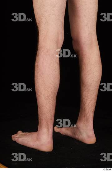 Calf Man White Nude Slim Studio photo references