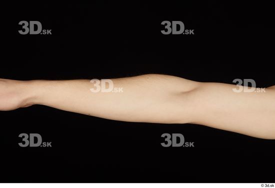 Forearm Man White Nude Slim Studio photo references