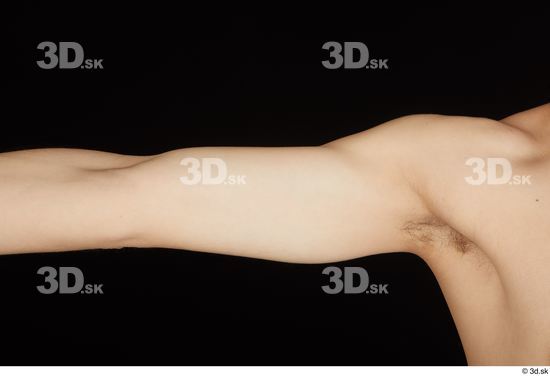 Arm Man White Nude Slim Studio photo references