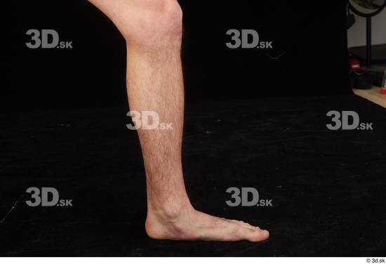 Calf Man White Nude Slim Studio photo references