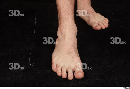 Foot Man White Nude Slim Studio photo references