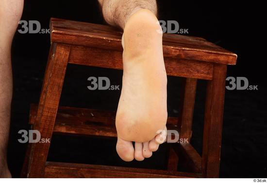 Foot Man White Nude Slim Studio photo references