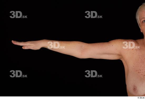 Arm Woman White Nude Chubby Studio photo references