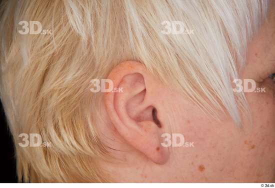 Ear Woman White Chubby Studio photo references