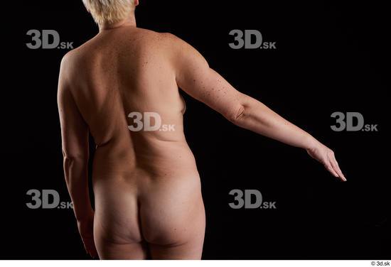 Arm Back Woman White Nude Chubby Studio photo references