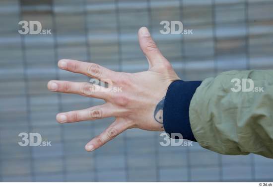 Hand Woman White Casual Average Street photo references