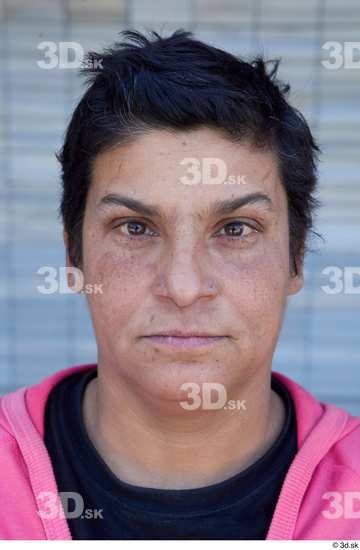 Face Head Woman White Casual Chubby Street photo references