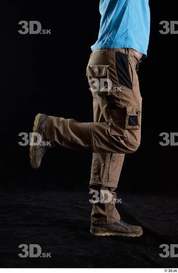 Calf Man White Shoes Trousers Average Studio photo references