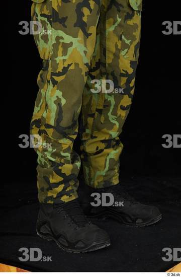 Calf Man White Army Shoes Trousers Average Studio photo references