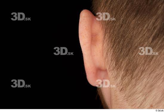 Ear Man White Average Studio photo references