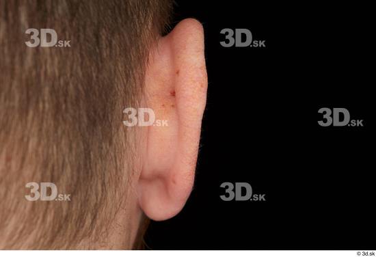 Ear Man White Average Studio photo references