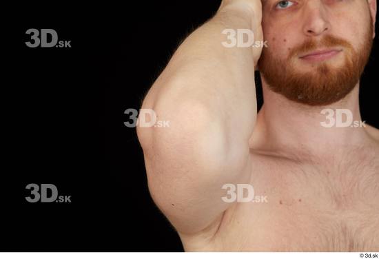Man White Nude Average Studio photo references