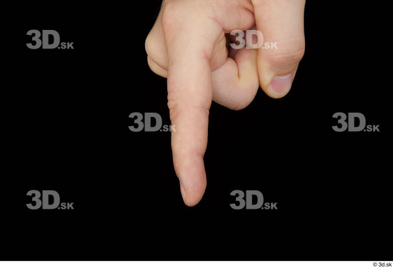 Fingers Man White Average Studio photo references