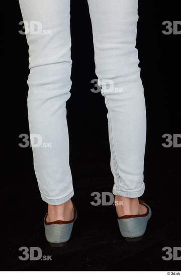 Calf Woman Shoes Jeans Slim Studio photo references