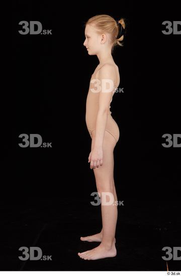 Whole Body Woman Underwear Slim Standing Studio photo references