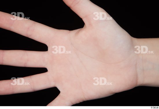 Hand Woman Slim Palm Studio photo references