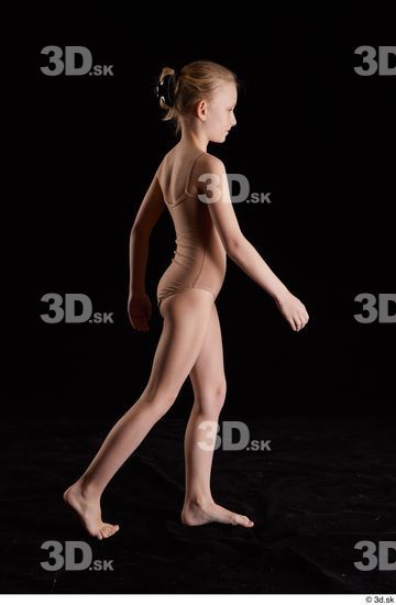 Whole Body Woman Underwear Slim Walking Studio photo references
