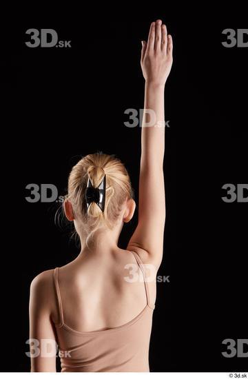 Arm Back Woman Slim Studio photo references