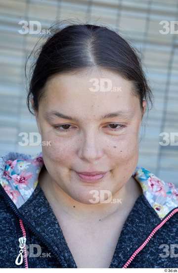 Head Woman White Casual Average Street photo references