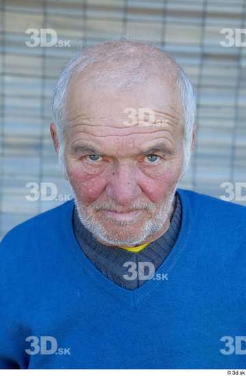 Head Man White Casual Average Bearded Bald Street photo references