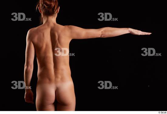 Arm Back Woman White Nude Slim Pregnant Studio photo references