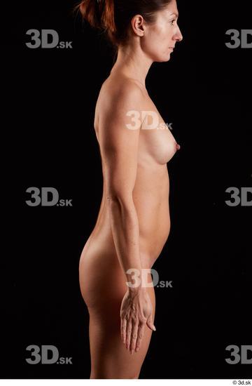 Arm Woman White Nude Slim Pregnant Studio photo references