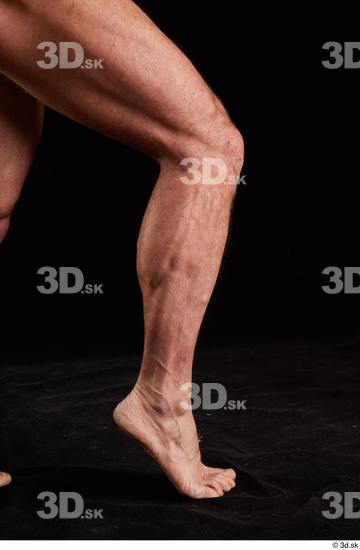 Calf Man White Nude Muscular Studio photo references