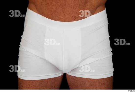 Hips Man White Underwear Muscular Studio photo references