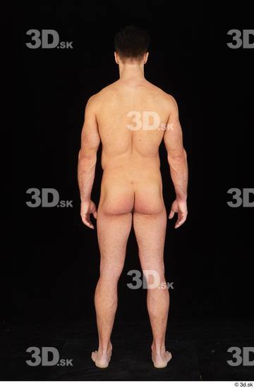 Whole Body Man White Nude Muscular Standing Studio photo references
