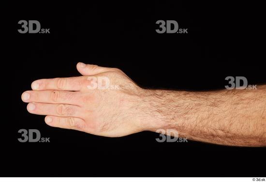 Hand Man White Muscular Studio photo references