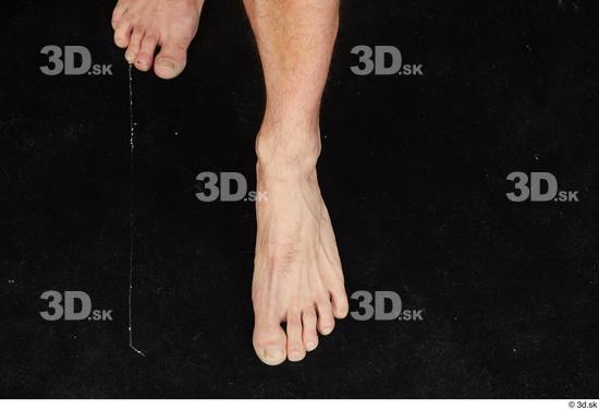 Foot Man White Nude Muscular Studio photo references