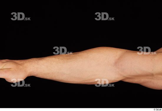 Forearm Man White Nude Muscular Studio photo references