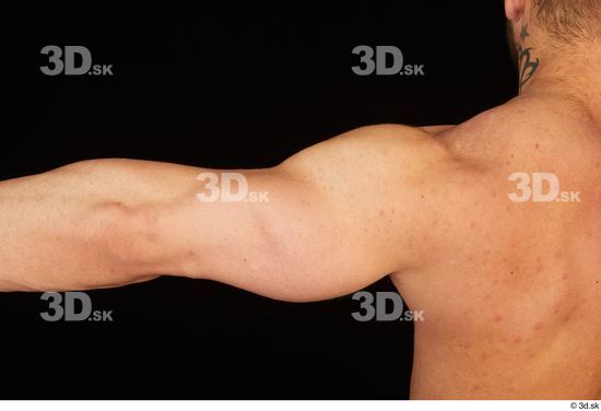 Arm Man White Nude Muscular Studio photo references