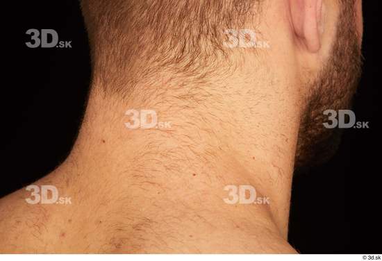 Neck Man White Nude Muscular Studio photo references