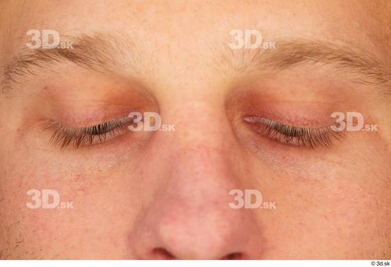 Eye Man White Muscular Studio photo references