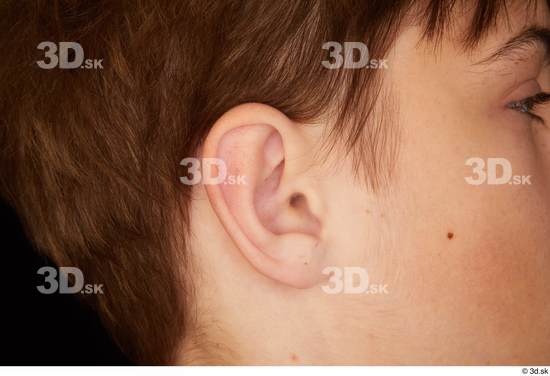 Ear Man White Slim Studio photo references