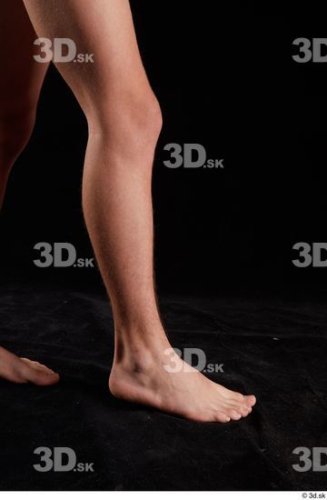 Calf Man White Nude Slim Studio photo references