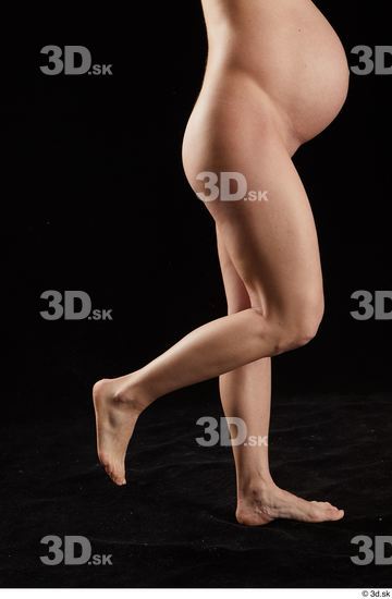 Calf Woman White Nude Pregnant Studio photo references