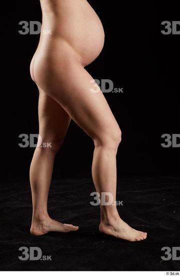 Calf Woman White Nude Pregnant Studio photo references