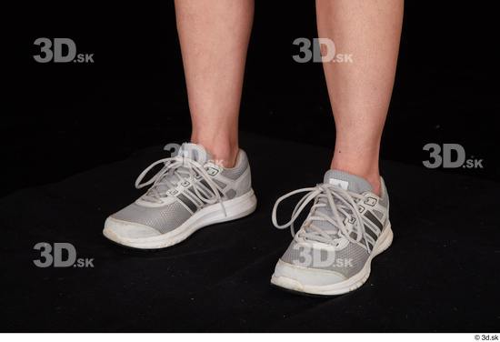 Foot Woman White Casual Shoes Pregnant Studio photo references