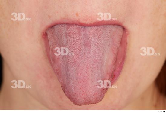 Tongue Woman White Pregnant Studio photo references